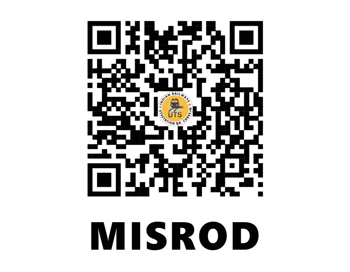 UTS QR Code for MISROD - MSO - WC (MADHYA PRADESH)